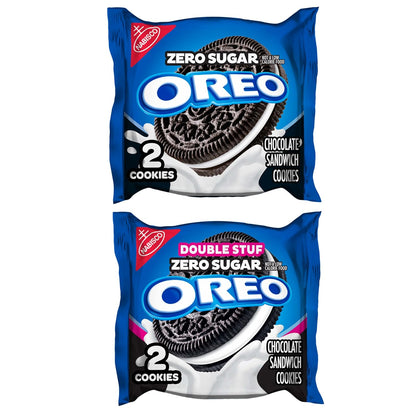 OREO Zero Sugar Cookies Snack Pack – Sugar-Conscious Valentine's Day Gift for Her, Individually Wrapped Care Package