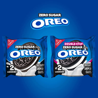 OREO Zero Sugar Cookies Snack Pack – Sugar-Conscious Valentine's Day Gift for Her, Individually Wrapped Care Package
