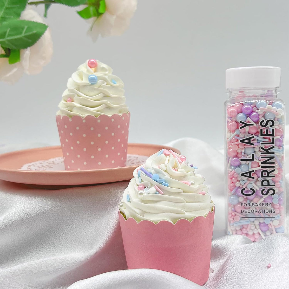 Pastel Pearl Sprinkles – Stylish Dessert Topping for Home Bakery Stations