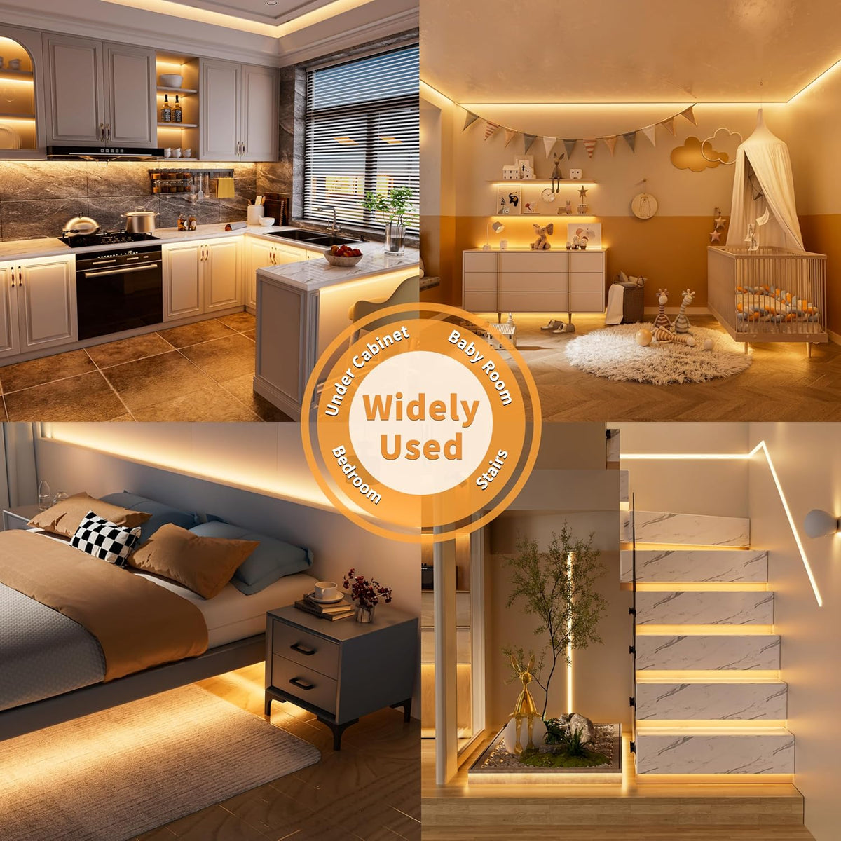PAUTIX COB LED Strip with Motion Sensor – Uncluttered Wardrobe Interior Light with Hidden PIR Sensor, 5V USB LED Tape