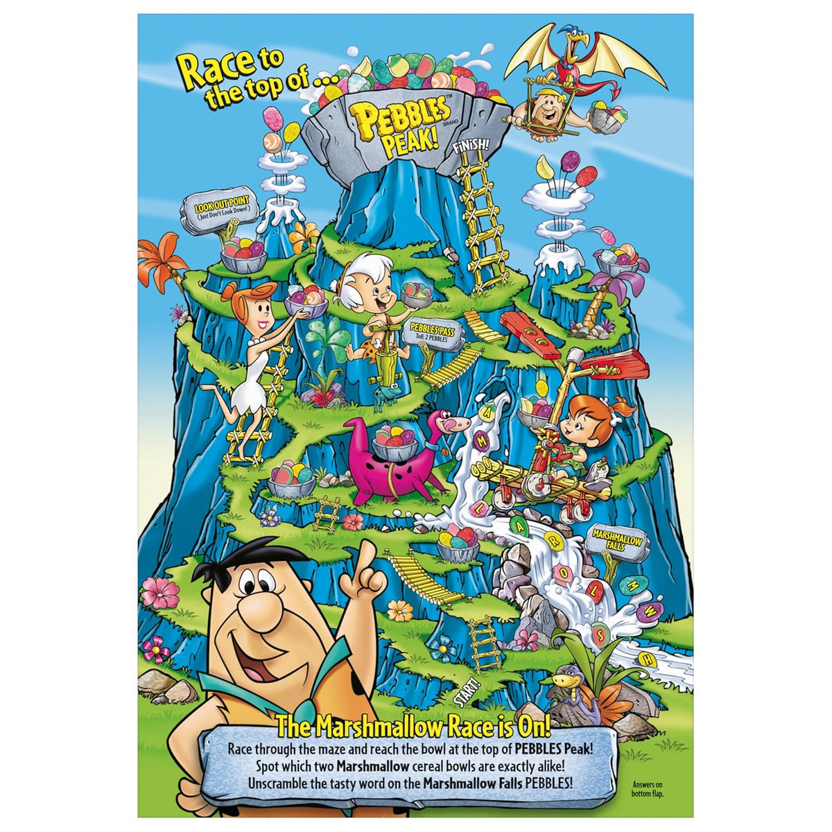 Post Fruity PEBBLES Marshmallow Cereal – Playful Breakfast Centerpiece for Family Home Decor