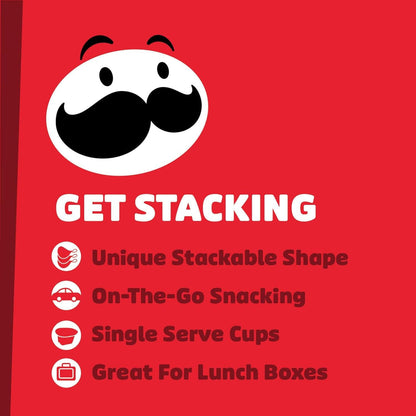 Pringles Potato Crisps Chips, 19.3oz Variety Snack Pack, Bulk Pantry Restock for Workplace Cravings and Team Snack Stash