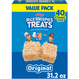 Rice Krispies Treats Original Cereal Bars – Better-for-You Lighter Treat for Afternoon Cravings, Bulk 40-Count Box