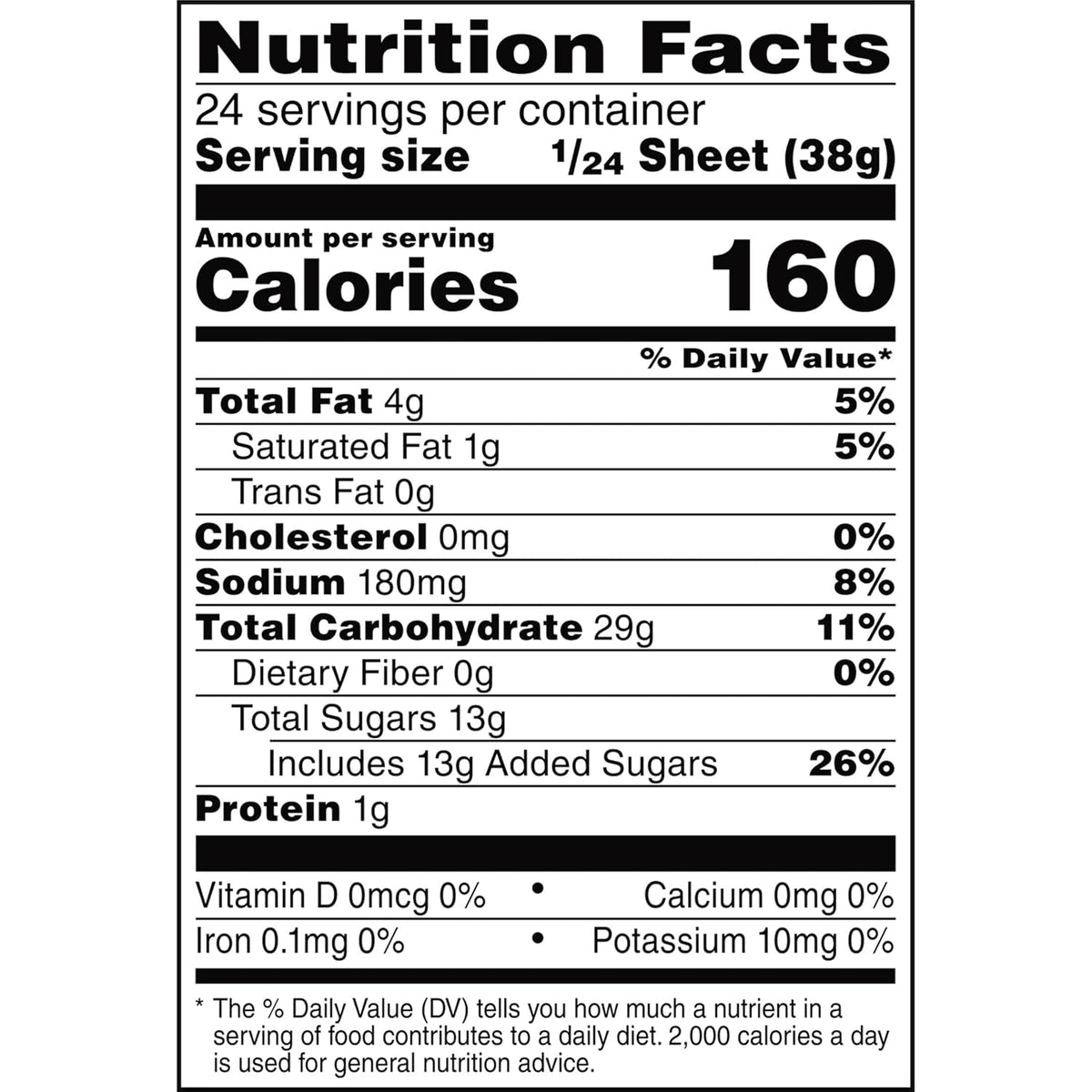 Rice Krispies Treats Marshmallow Sheet – Quick No-Bake Base for Bake Sale and Potluck Prep, 32oz