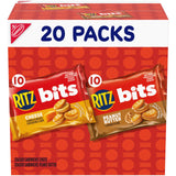RITZ Bits Soft Sandwich Crackers Variety Pack – Toddler-Friendly Lunchbox Filler, 20 Count