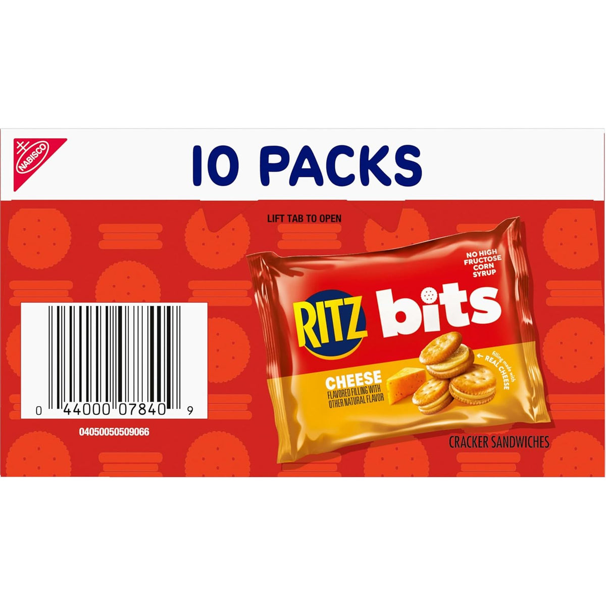 RITZ Bits Cheese Cracker Sandwiches – Kid-Approved Lunchbox Filler, Bulk 1-oz Snack Packs