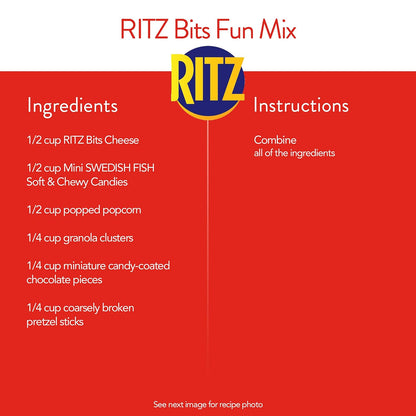 RITZ Bits Cheese Sandwich Crackers – Travel Snack Packs for Road Trips, Commuter Bags and Airport Layovers