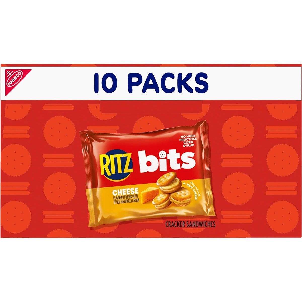 RITZ Bits Cheese Sandwich Crackers – Travel Snack Packs for Road Trips, Commuter Bags and Airport Layovers
