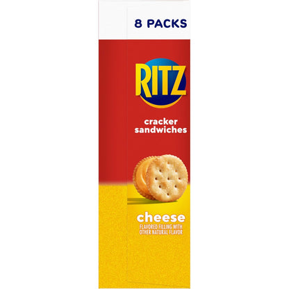 RITZ Cheese Sandwich Crackers – Kid-Friendly Pantry Staple for Lunchboxes and After-School Snacking, 48 Packs