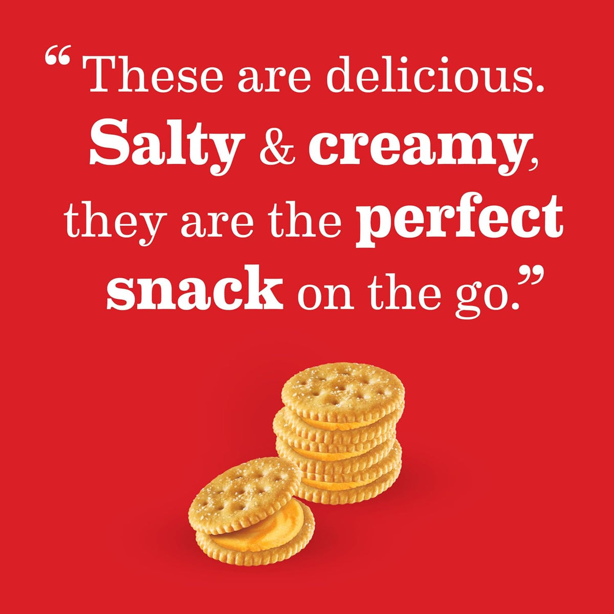 RITZ Cheese Sandwich Crackers – Kid-Friendly Pantry Staple for Lunchboxes and After-School Snacking, 48 Packs