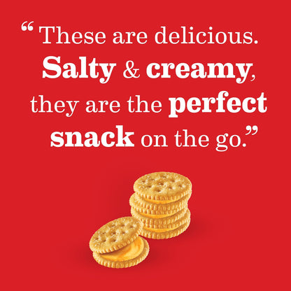 RITZ Cheese Sandwich Crackers – Kid-Friendly Pantry Staple for Lunchboxes and After-School Snacking, 48 Packs