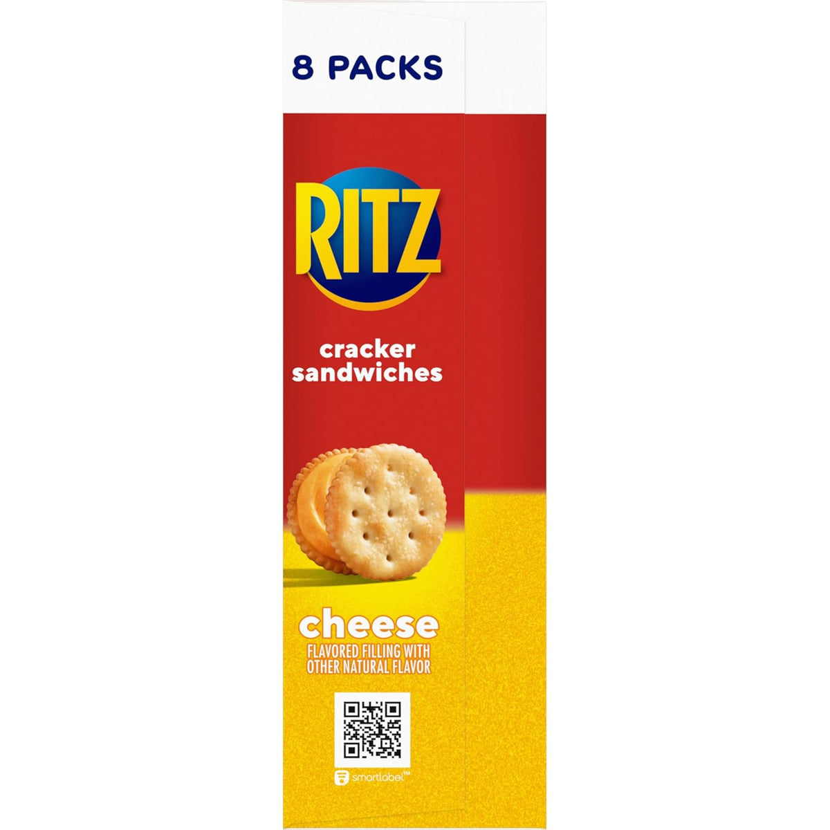 RITZ Cheese Sandwich Crackers – Kid-Friendly Pantry Staple for Lunchboxes and After-School Snacking, 48 Packs