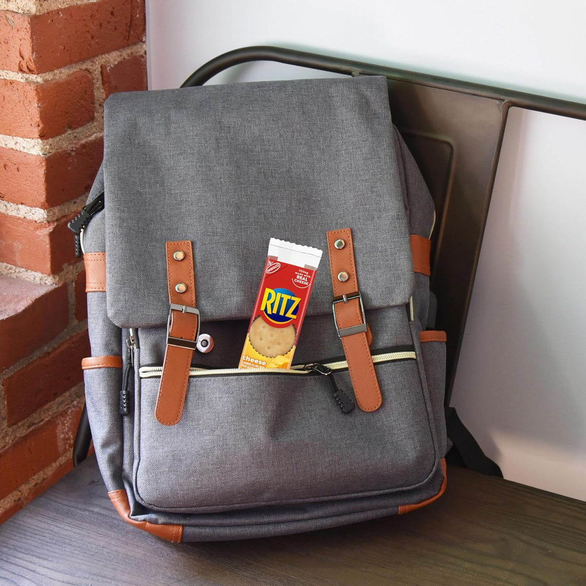 RITZ Cheese Sandwich Crackers, Office Desk Drawer Snack for Between-Meal Focus Breaks