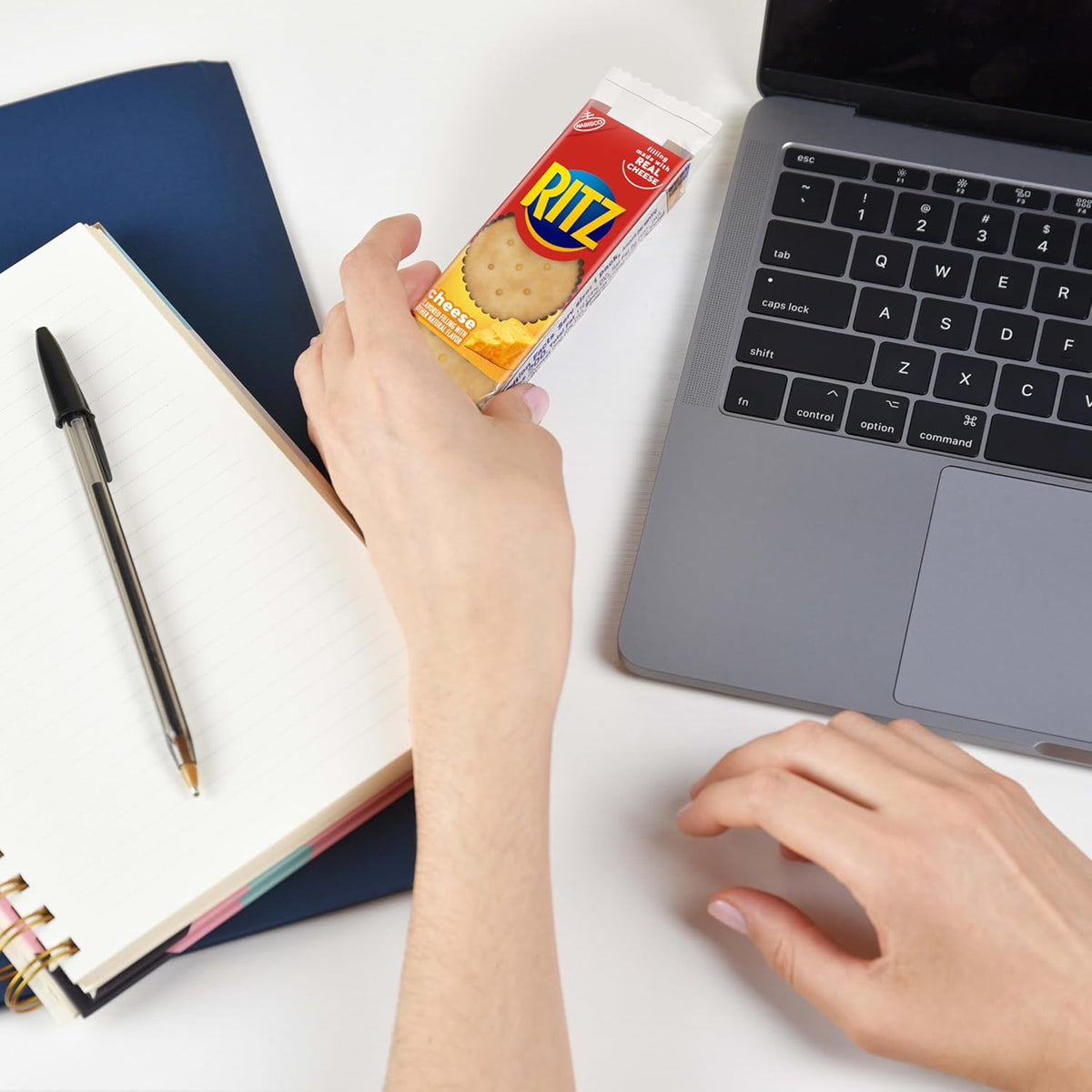 RITZ Cheese Sandwich Crackers, Office Desk Drawer Snack for Between-Meal Focus Breaks