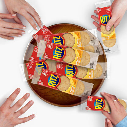 RITZ Cheese Sandwich Crackers, Office Desk Drawer Snack for Between-Meal Focus Breaks