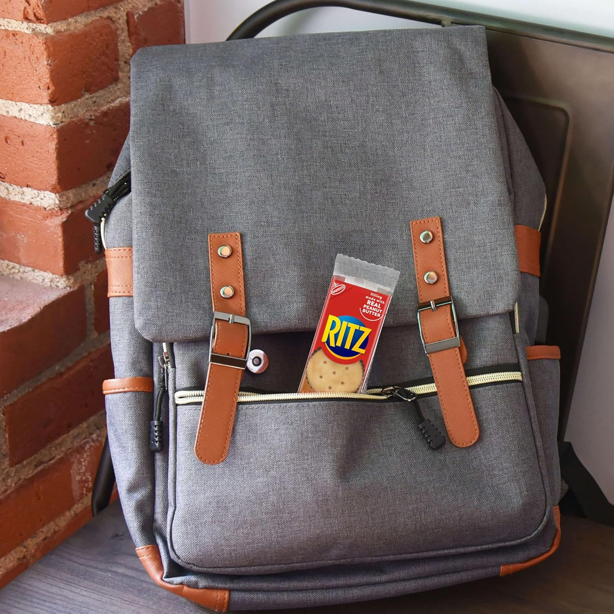 RITZ PB and Cheese Sandwich Cracker Snack Packs – Kid-Friendly Backpack Stuffer for School and Playdates