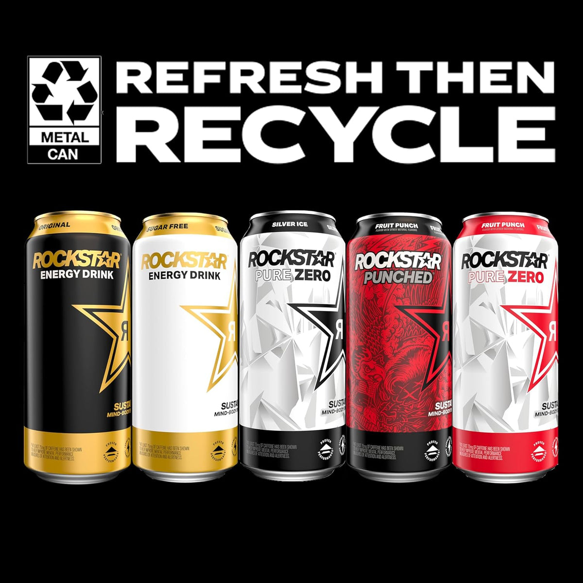 Rockstar Recovery Orange 16oz 12pk – Post-Workout Hydration with Electrolytes, Muscle Replenishment