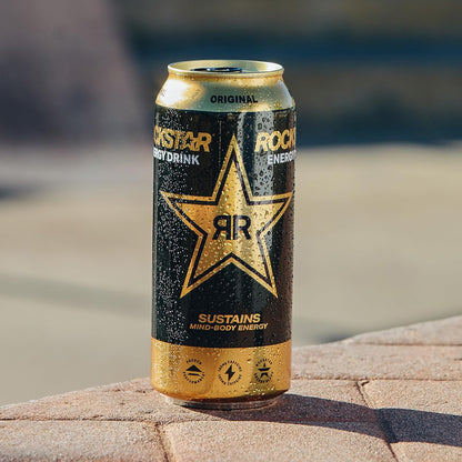 Rockstar Recovery Orange 16oz 12pk – Post-Workout Hydration with Electrolytes, Muscle Replenishment