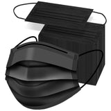 ZTANPS Solid Black Face Masks 100 Pack – Neutral Tone Wardrobe Essential for Capsule Closet Style