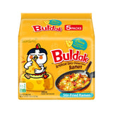 Samyang Buldak Korean Spicy Noodle – Shared Apartment Pantry Staple for Gen Z Spice Lovers, Bulk 5 Pack Halal Instant Ramen