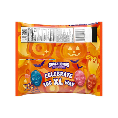 SHAQ-A-LICIOUS Shaq XL Gummy Candy Snack-Size Wrapped Bags for Sports Bar Snacking, Stadium Seats, and Backyard BBQs, 11.8 oz Original Variety