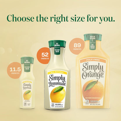 Simply Lemonade All Natural – Allergen-Free Lemonade for Lunch Boxes, Kid-Safe School Drink