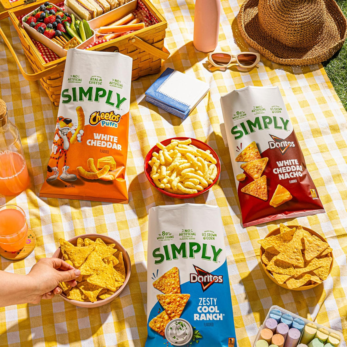 Simply Snacks Organic Snack Pack – Guilt-Free Chips for Wellness Routines and Self-Care, 36 Single-Serve