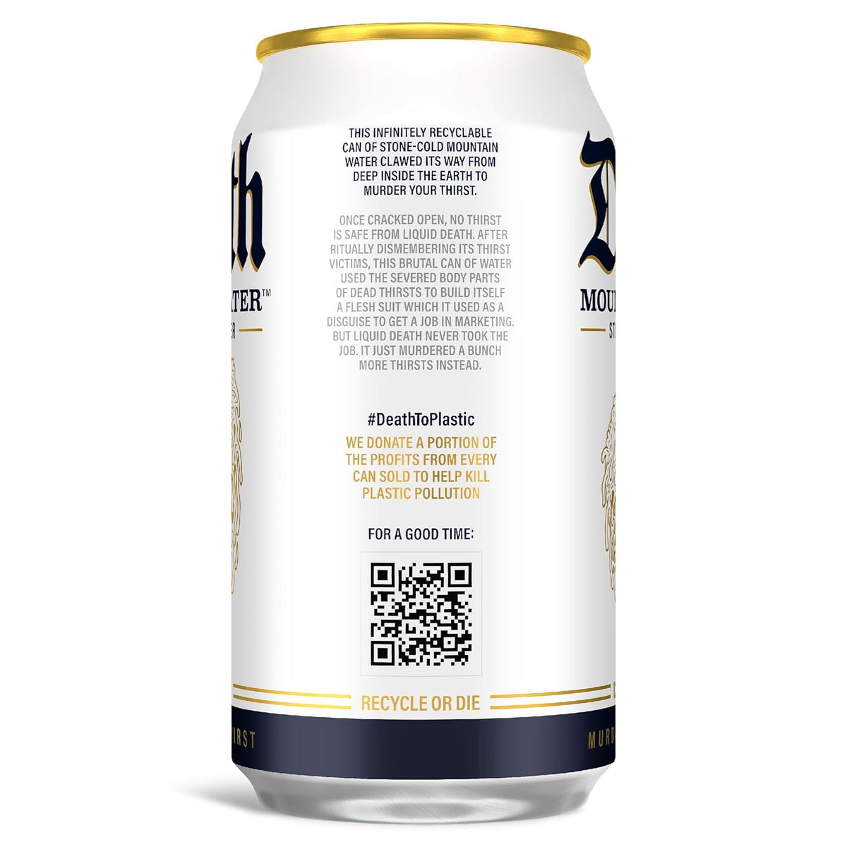 single-ingredient list: just mountain water