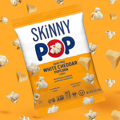 SkinnyPop Popcorn Variety Pack – Nut-Free Classroom Party Snack for Kids' Snack Bowls, 40ct