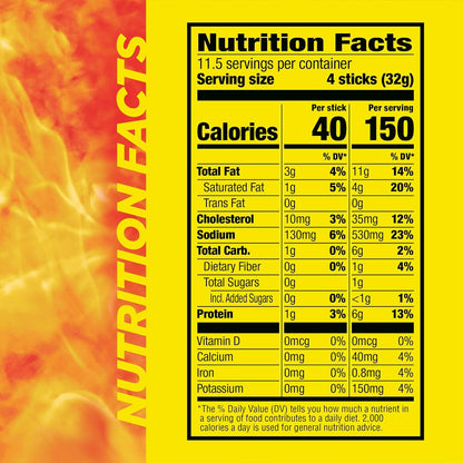Slim Jim Smoked Meat Sticks – No-Refrigeration Snack Sticks for Patio Lounging and Backyard Cookouts