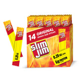 Slim Jim Smoked Snack Sticks – High-Protein Savory Snack for Active Lifestyles, Original Flavor 14-Ct