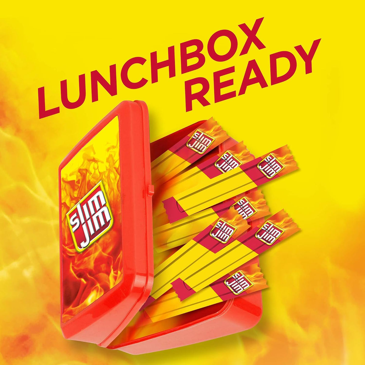Slim Jim Smoked Snack Sticks – High-Protein Savory Snack for Active Lifestyles, Original Flavor 14-Ct