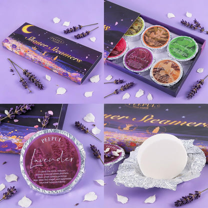 [Brand] Shower Steamers with 10 Essential Oils – Scented Steam Therapy for Meditation and Yoga Room