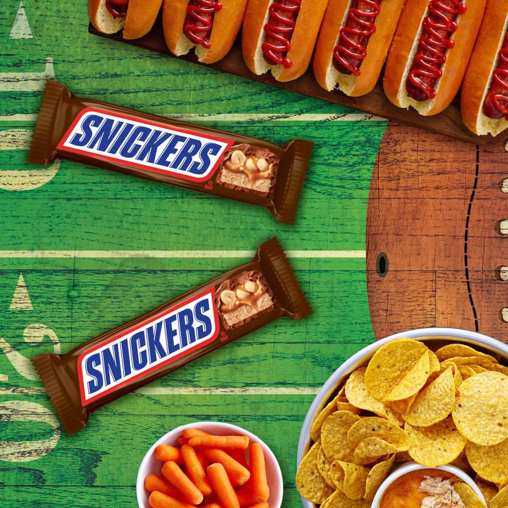 SNICKERS NFL Themed Candy Bars – Thoughtful Holiday and Birthday Gift for the Football Lover in Your Life