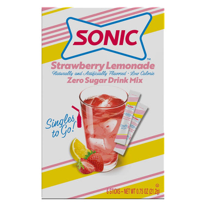 Sonic Singles to Go! Powdered Drink Mix – Kid-Friendly Water Flavoring for Lunchboxes, Cafeteria Meals, and Playdates