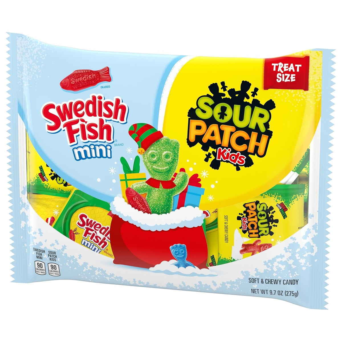 SOUR PATCH KIDS and SWEDISH FISH Mini Candy Pack – Travel-Friendly Road Trip and Camping Snack for Families, 22 Individually Wrapped Treats