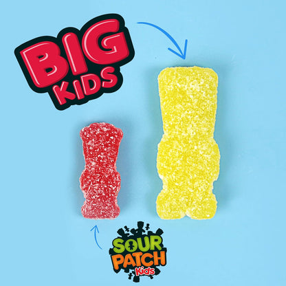 SOUR PATCH KIDS Big Kids Sour Gummy Candy for Picnics and Park Days, 12 oz Easy-Open Share Bag
