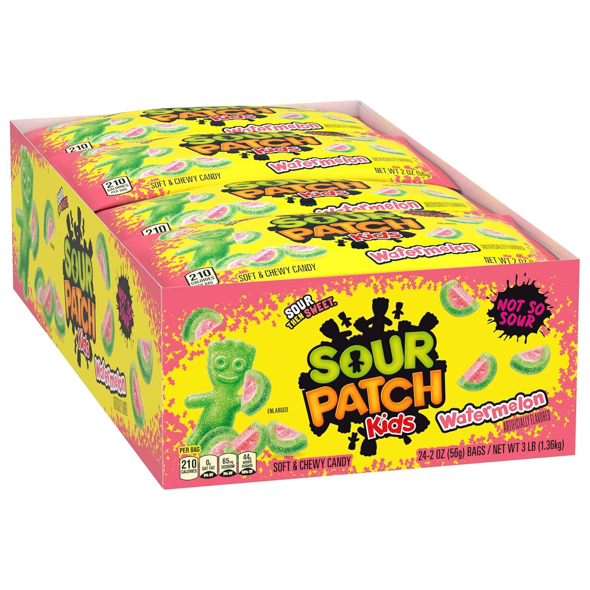 SOUR PATCH KIDS Watermelon Soft Candy – Grab and Go Treats for Sports Practice Bags, Hiking Packs and Beach Days