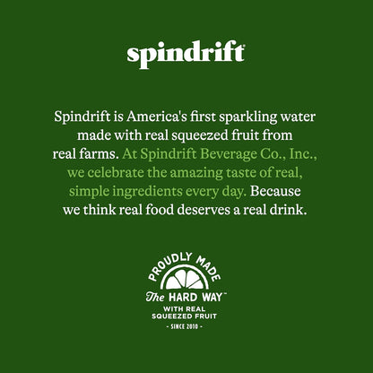 Spindrift Sparkling Water Ginger Lime Mule – Refined Non-Alcoholic Option for Luxury Hospitality, 24 Pack