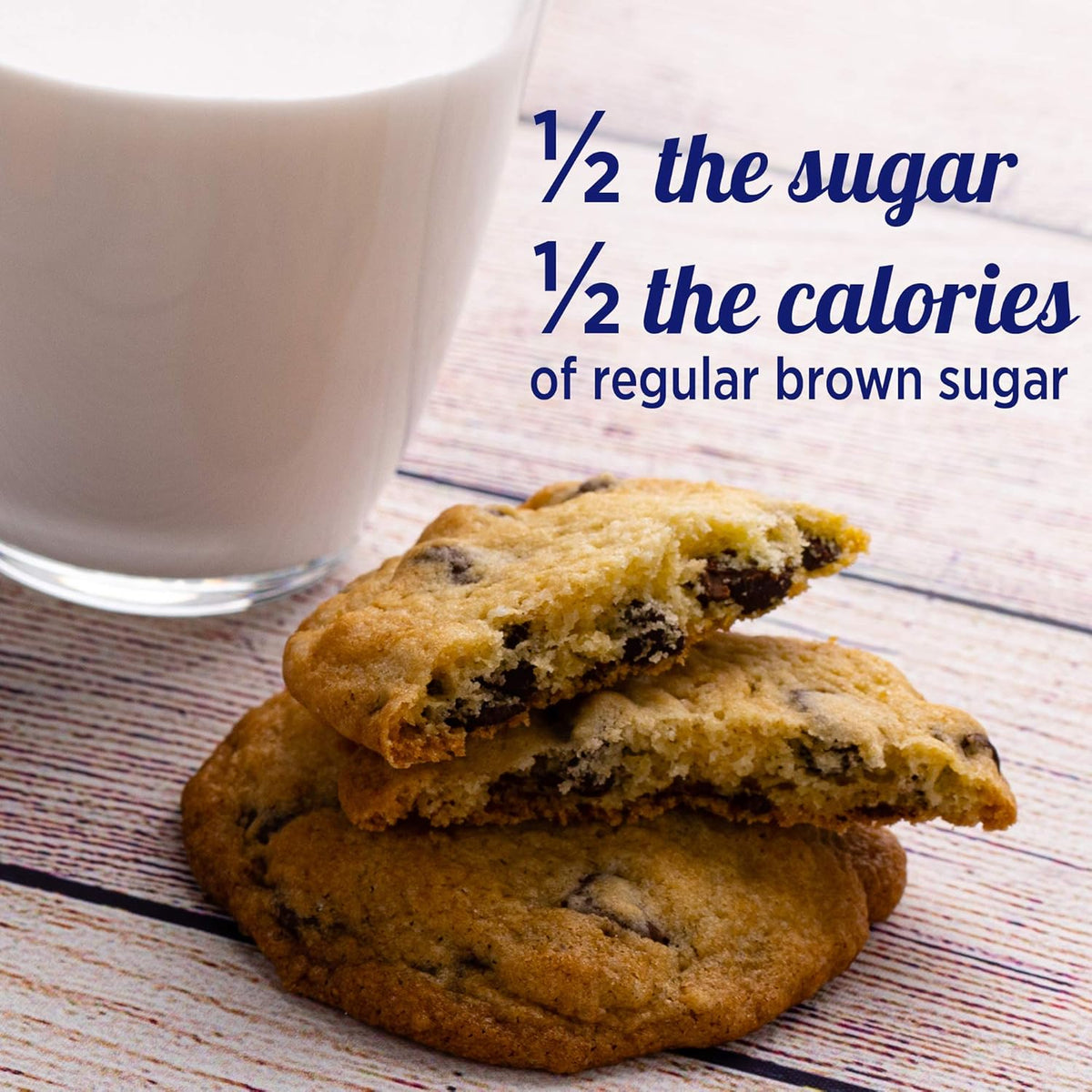 SPLENDA Brown Sugar Blend for the Home Office Counter, Half-Calorie Brown Sugar for Coffee, Tea, and Midday Oatmeal