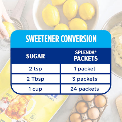 SPLENDA Zero Calorie Sweetener Packets – Camping and Road Trip Pantry Pack, Lightweight Sucralose Packets for Outdoor Brewing