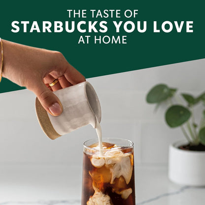 Starbucks Cold Brew Coffee Concentrate – Gentle Cold-Steeped Coffee for the Self-Care Routine, Unsweetened Black 32 Fl Oz