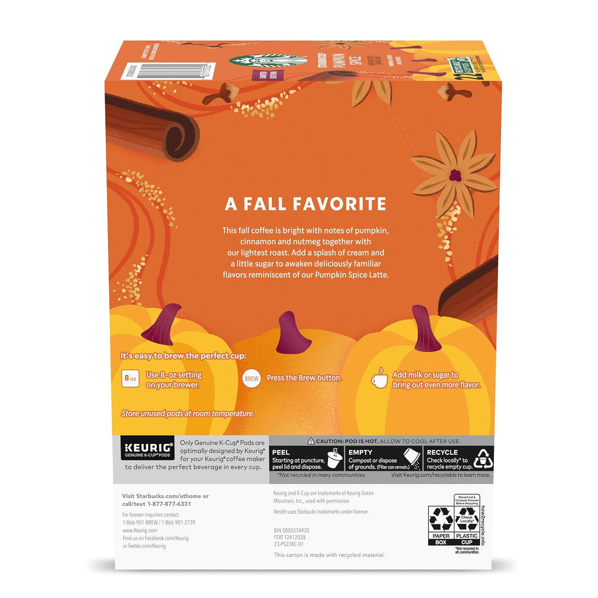 Starbucks Limited Edition Pumpkin Spice Coffee – Quick Fall Energy Boost for Remote Workers and Focused Study Sessions