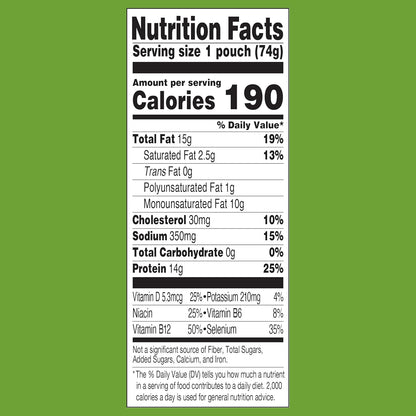 StarKist E.V.O.O. Yellowfin Tuna in Olive Oil – Shelf-Stable Protein for Road Trips and Sailboats, 2.6 oz Pouch