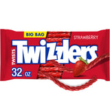 TWIZZLERS Twists Strawberry Licorice Style – Durable Road Trip and Game Day Travel Snack, 16 oz