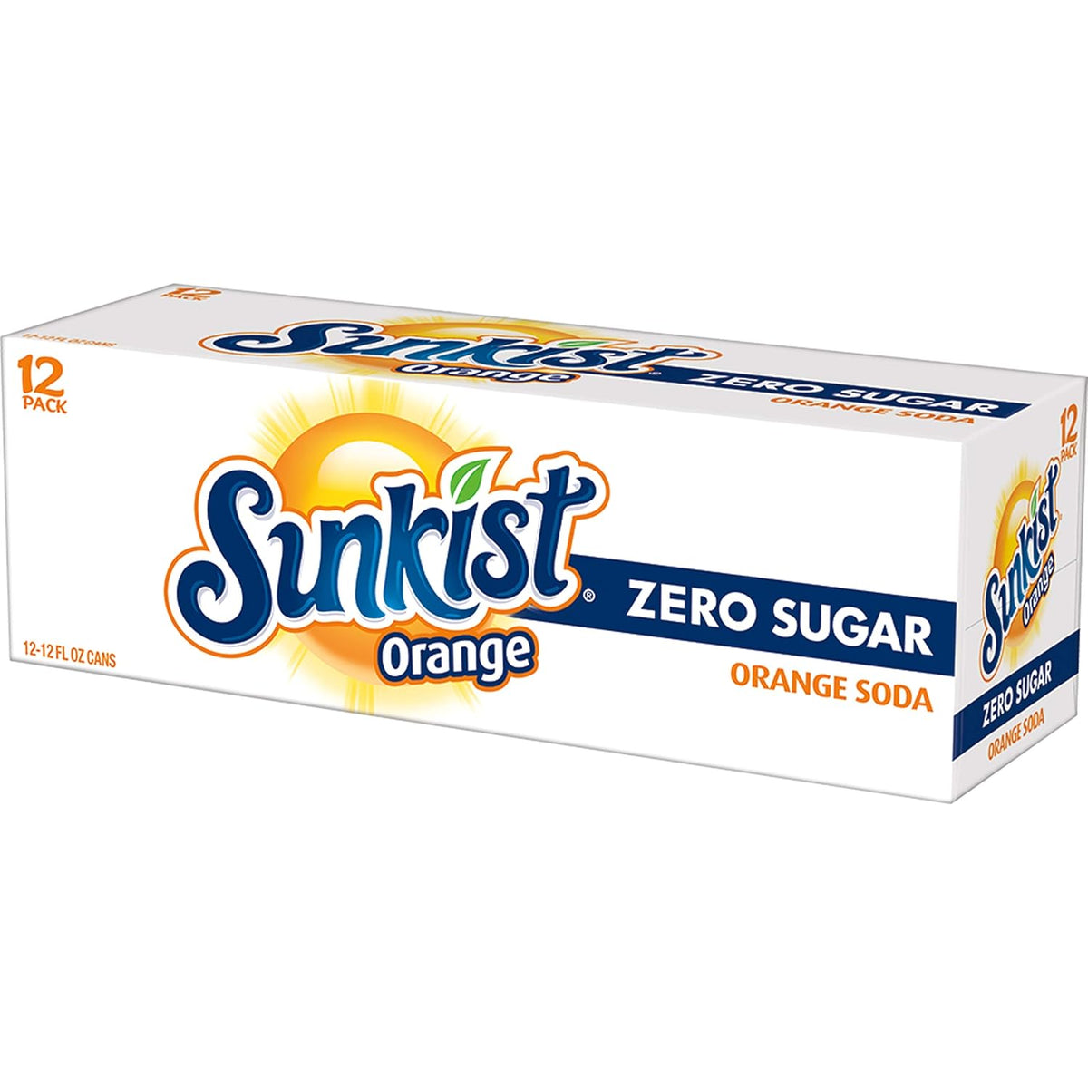 Sunkist Zero Sugar Orange Soda 12-Pack – Fun Gift for the Soda Lover in Your Life