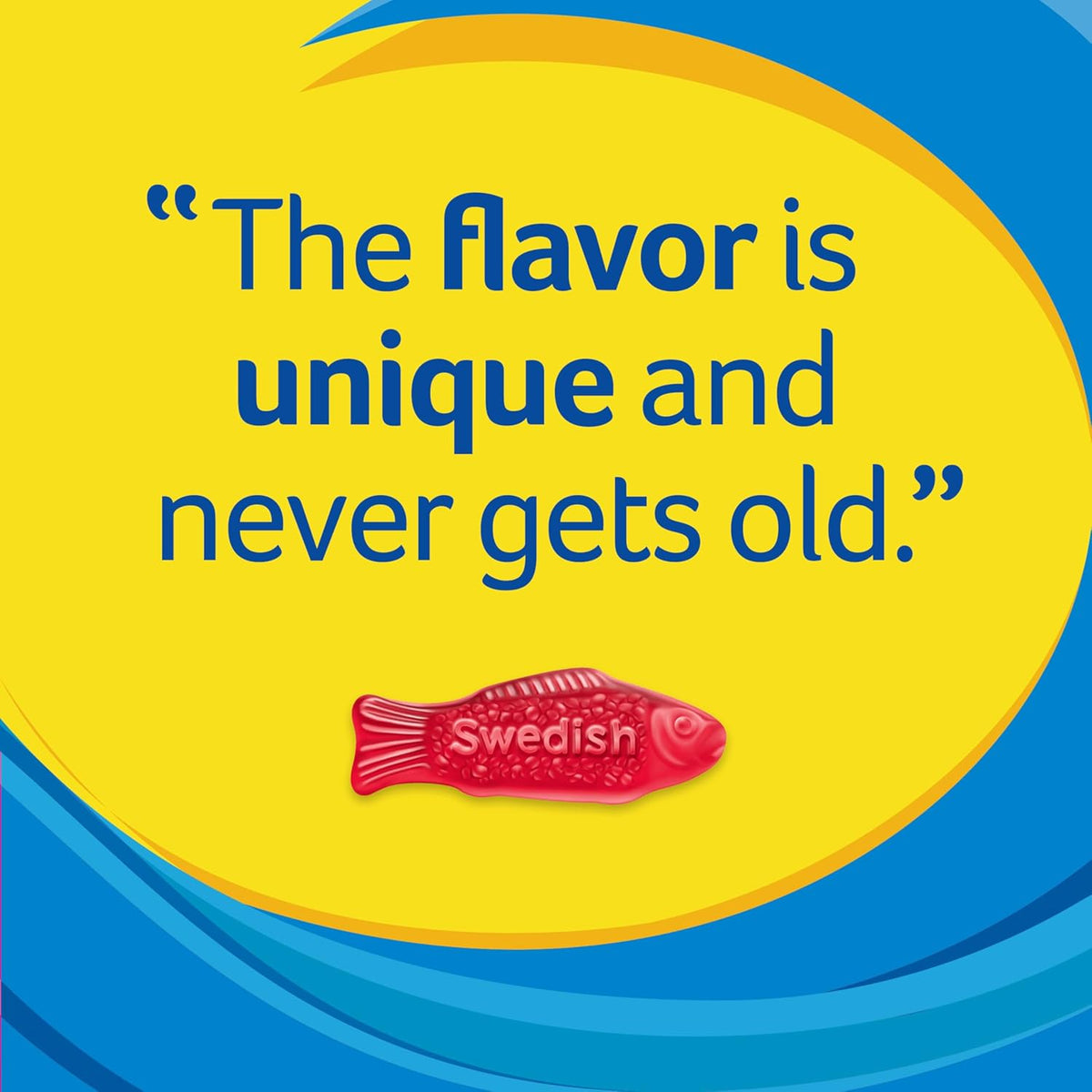 Swedish Fish Soft & Chewy Gummy Candy, Bulk Candy 5 lb for Reception Desk Candy Dishes and Front-Office Visitor Treats