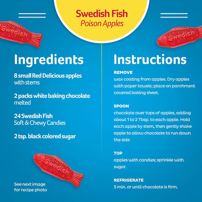 Swedish Fish Soft & Chewy Gummy Candy, Bulk Candy 5 lb for Reception Desk Candy Dishes and Front-Office Visitor Treats