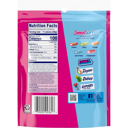 SweeTARTS Mini Chewy Candy – Road Trip Snack for Long Drives, Mixed Fruit 12 oz