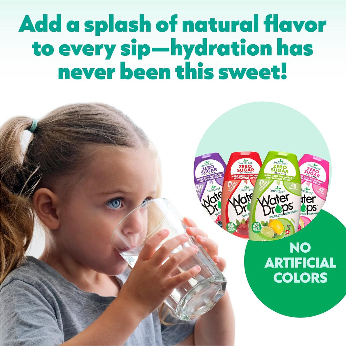 SweetLeaf Water Enhancer Drops – Travel-Size Flavored Hydration for Hiking, Camping, and Outdoor Adventures, Strawberry Kiwi, 2 Pack